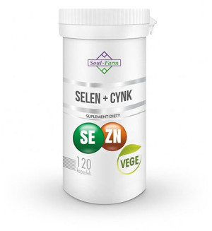 SELEN + CYNK 300mg - 120 kapsułek Soul-Farm