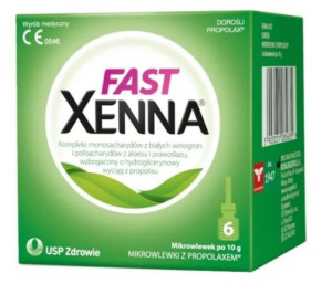 Xenna Fast mikrowlewka doodbytnicza na zaparcia 6mikr