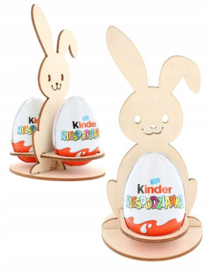 ZAJĄC ZAJĄCZEK WIELKANOCNY KRÓLIK na jajko Kinder