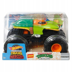 Hot Wheels Duży Pojazd Monster Truck Michelangelo