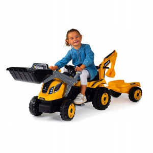 Smoby Traktor Farmer Max Z Przyczepką I Łyżką 3+