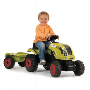 Smoby Traktor Class Xl Dla Dzieci Z Przyczepką 3+