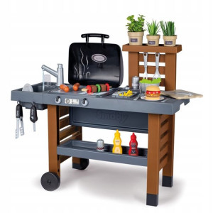 Smoby Kuchnia Ogrodowa Dla Dzieci Grill Akcesoria