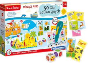 Clementoni Mówiące Pióro 50 Gier Edukacyjnych 3+