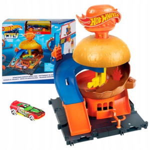 Hot Wheels Mały Tor Burgerownia Hamburger + Auto