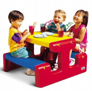 Little Tikes Kolorowy Stolik Piknikowy Dla Dzieci