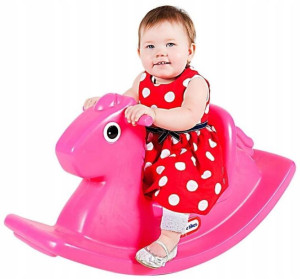 Little Tikes Koń Na Biegunach Różowy Magenta 12m+