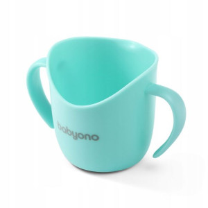 Babyono Kubek Treningowy Flow Ergonomiczny Miętowy