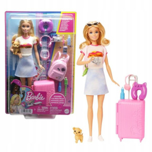 Barbie Lalka Podróżniczka Malibu W Podróży 3+