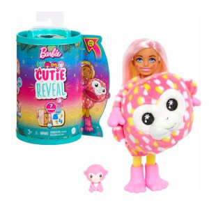 Barbie Cutie Reveal Chelsea Lalka Małpka Akcesoria