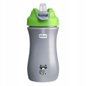 Chicco Kubek Z Miękkim Ustnikiem Szary Szop 350ml