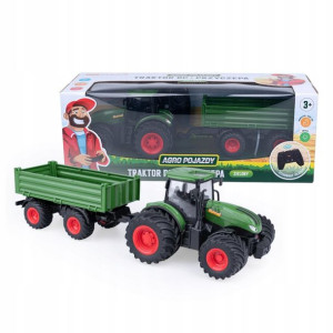 Dumel Agro Pojazd Traktor Z Przyczepą Jeździ +3