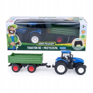Dumel Agro Pojazd Traktor Z Przyczepą Jeździ +3