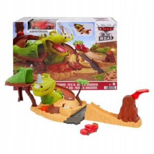 Auta Zestaw Dino Przygoda Park Dinozaury Cars 4+