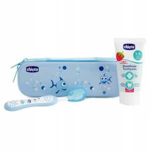 Chicco Zestaw Do Mycia Zębów W Etui Pasta Szczotka