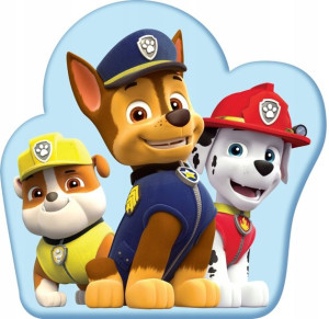 Psi Patrol Poduszka Niebieska Kształtna Miękka