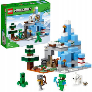 Lego Minecraft Klocki Ośnieżone Szczyty 304 El 8+