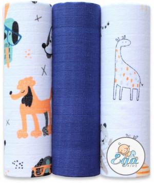 Ega Kids Zestaw Pieluszki Tetrowe 70x80 Cm 3-pack
