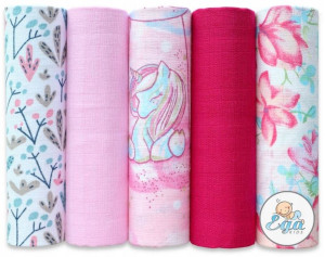 Ega Kids Zestaw Pieluszki Tetrowe 70x80 Cm 5-pack