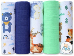 Ega Kids Zestaw Pieluszki Tetrowe 70x80 Cm 5-pack