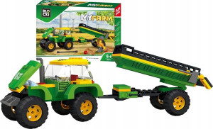 Klocki Blocki Myfarm Farma Traktor Z Przyczepą 6+