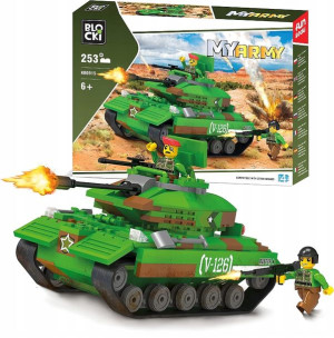 Klocki Blocki Myarmy Wojsko Czołg Na Pustyni 253el
