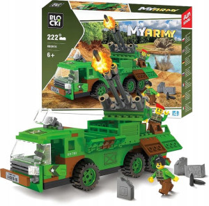 Klocki Blocki Myarmy Wojsko Wyrzutnia Rakiet 222el