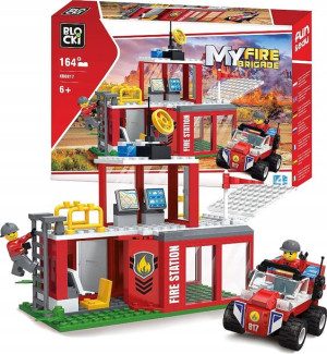 Klocki Blocki Myfire Brigade Remiza Straż Pożarna