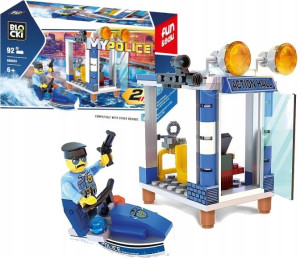 Klocki Blocki Mypolice Skuter Policyjny 2w1 92 El
