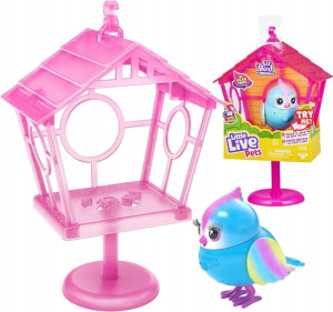 Little Live Pets Interaktywny Ptaszek + Budka 5+