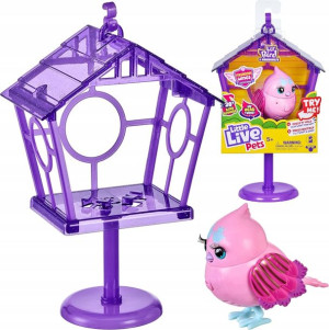 Little Live Pets Interaktywny Ptaszek + Budka 5+