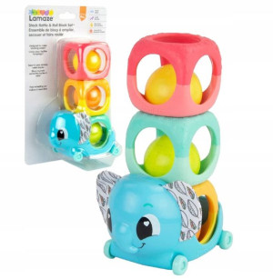 Tomy Lamaze Wieża Sensoryczna Klocki Grzechotka 6+