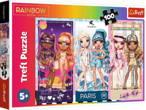 Trefl Puzzle Rainbow High Tęczowe Laleczki 100 El.