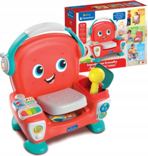 Clementoni Baby Krzesełko Interaktywne Fotelik 12m