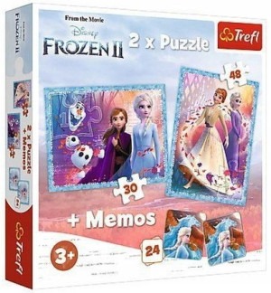 Trefl Puzzle + Memos Frozen 2 Kraina Lodu Memory