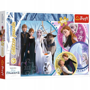 Trefl Puzzle Frozen 2 Kraina Lodu Brokatowe 100el