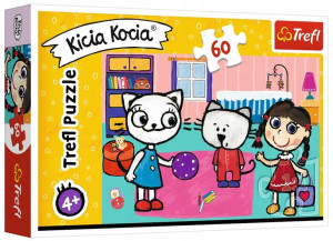 Trefl Puzzle Kicia Kocia Z Przyjaciółmi 60el. +4