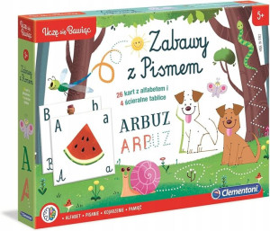 Clementoni Zabawy Z Pismem Ścieralne Tablice 5+