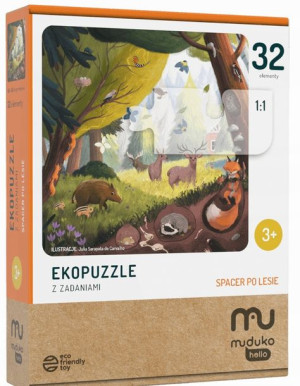 Muduko Ekopuzzle Spacer Po Lesie 32 Elementy Eko