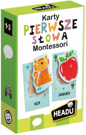 Headu Karty Montessori Pierwsze Słowa Gra 1-3