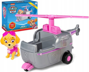 Psi Patrol Pojazd Helikopter + Figurka Skye 3+
