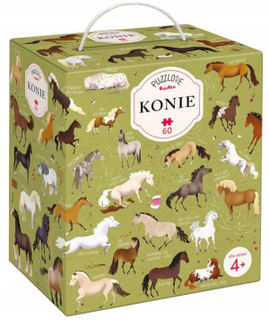 Czuczu Puzzlove Puzzle Układanka Konie 60elementów