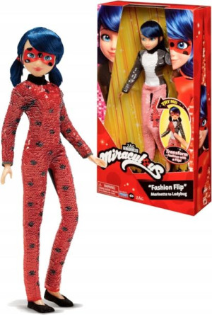 Miraculous Lalka Biedronka Fashion Flip Cekiny 4+