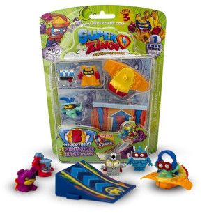 Super Zings 3 Zestaw Rampa Pojazd + 5 Figurek