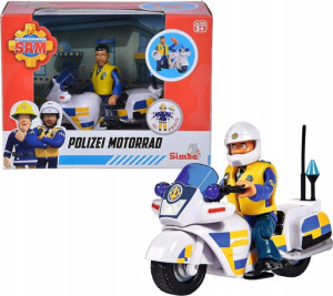 Simba Strażak Sam Motor Policyjny + Figurka 3+