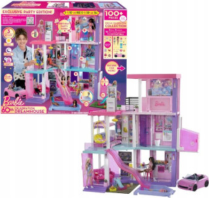 Barbie Dreamhouse Deluxe Domek Dla Lalek + 2 Lalki