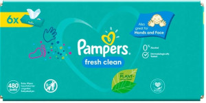 Pampers Chusteczki Pielęgnacyjne Fresh Clean 6x80