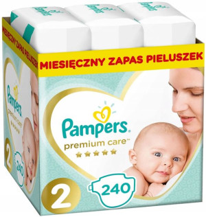 Pampers Premium Care Pieluchy Zestaw 240 Sztuki R2