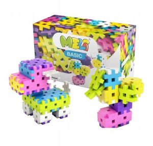 Meli Klocki Konstrukcyjne Basic 50el Mini Wafle 3+