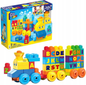 Fisher Price Mega Bloks Klocki Pociąg Abc + Dźwięk